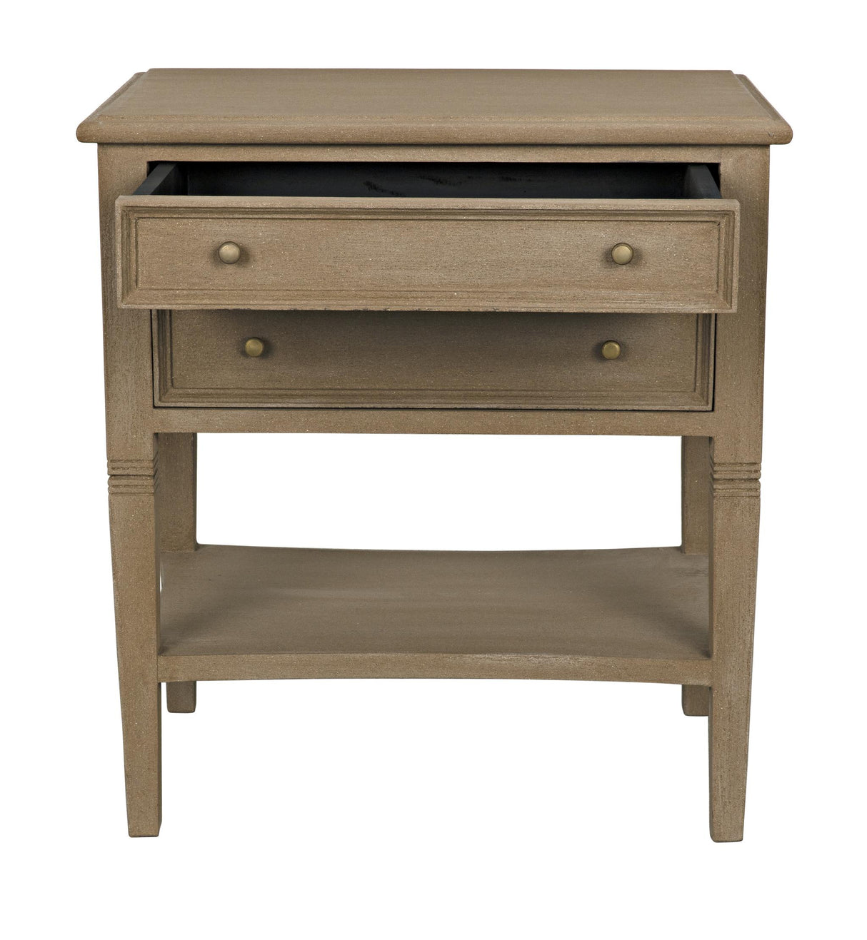NOIR Oxford 2-Drawer Side Table Weathered