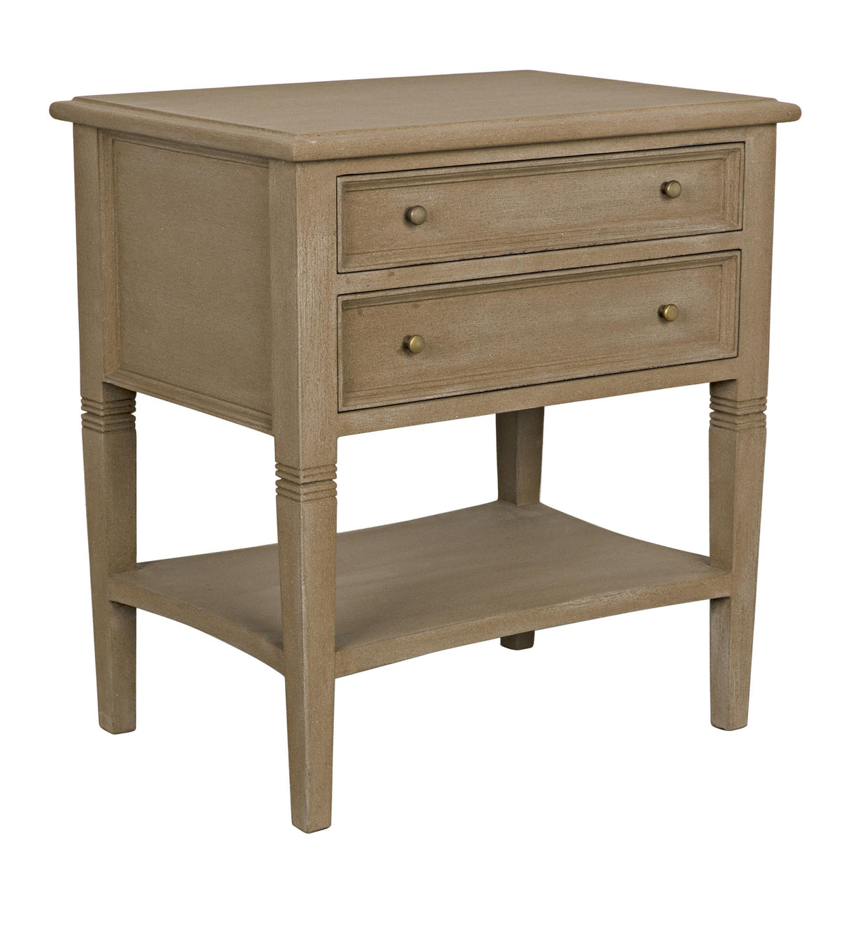 NOIR Oxford 2-Drawer Side Table Weathered