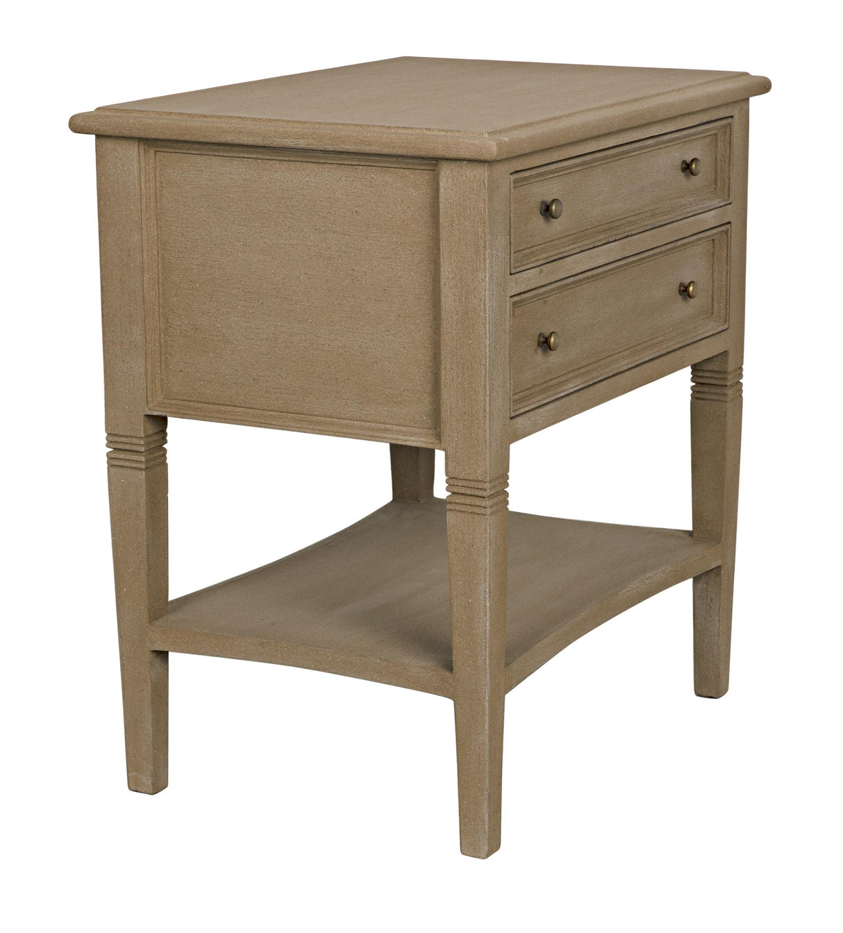 NOIR Oxford 2-Drawer Side Table Weathered