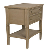 NOIR Oxford 2-Drawer Side Table Weathered
