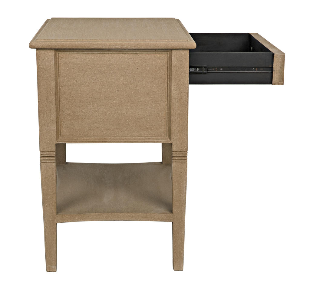 NOIR Oxford 2-Drawer Side Table Weathered