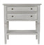 NOIR Oxford 2-Drawer Side Table White Wash