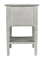 NOIR Oxford 2-Drawer Side Table White Wash