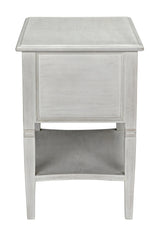NOIR Oxford 2-Drawer Side Table White Wash
