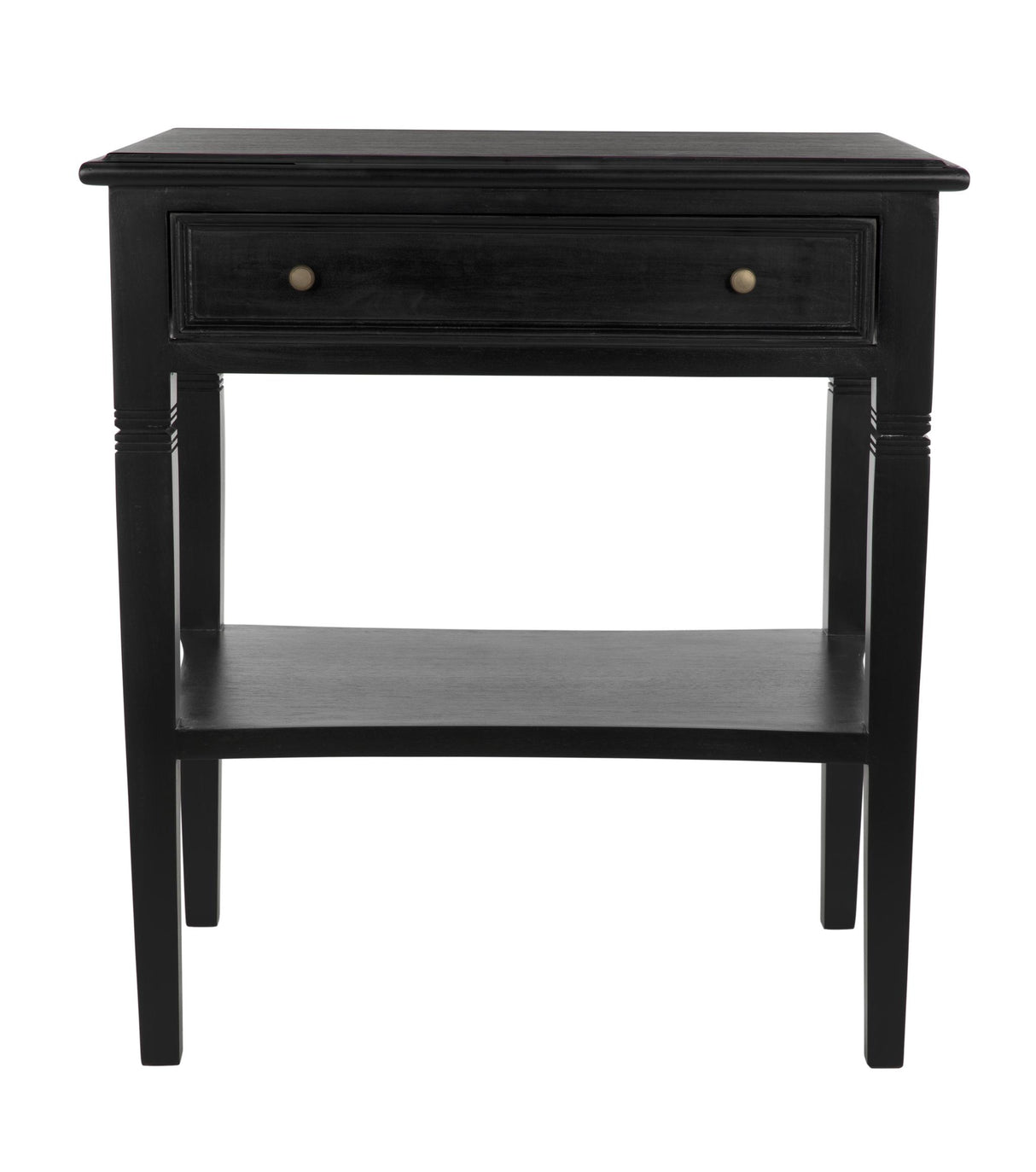 NOIR Oxford 1-Drawer Side Table Hand Rubbed Black