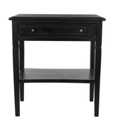 NOIR Oxford 1-Drawer Side Table Hand Rubbed Black