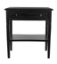NOIR Oxford 1-Drawer Side Table Hand Rubbed Black