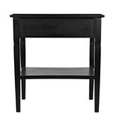 NOIR Oxford 1-Drawer Side Table Hand Rubbed Black