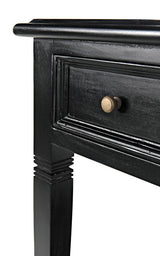 NOIR Oxford 1-Drawer Side Table Hand Rubbed Black