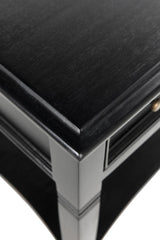 NOIR Oxford 1-Drawer Side Table Hand Rubbed Black