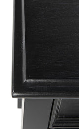 NOIR Oxford 1-Drawer Side Table Hand Rubbed Black