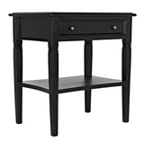 NOIR Oxford 1-Drawer Side Table Hand Rubbed Black