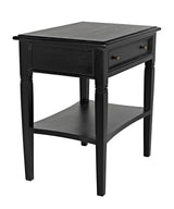 NOIR Oxford 1-Drawer Side Table Hand Rubbed Black