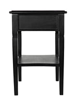 NOIR Oxford 1-Drawer Side Table Hand Rubbed Black