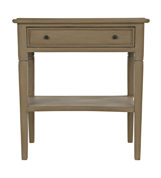 NOIR Oxford 1-Drawer Side Table Weathered