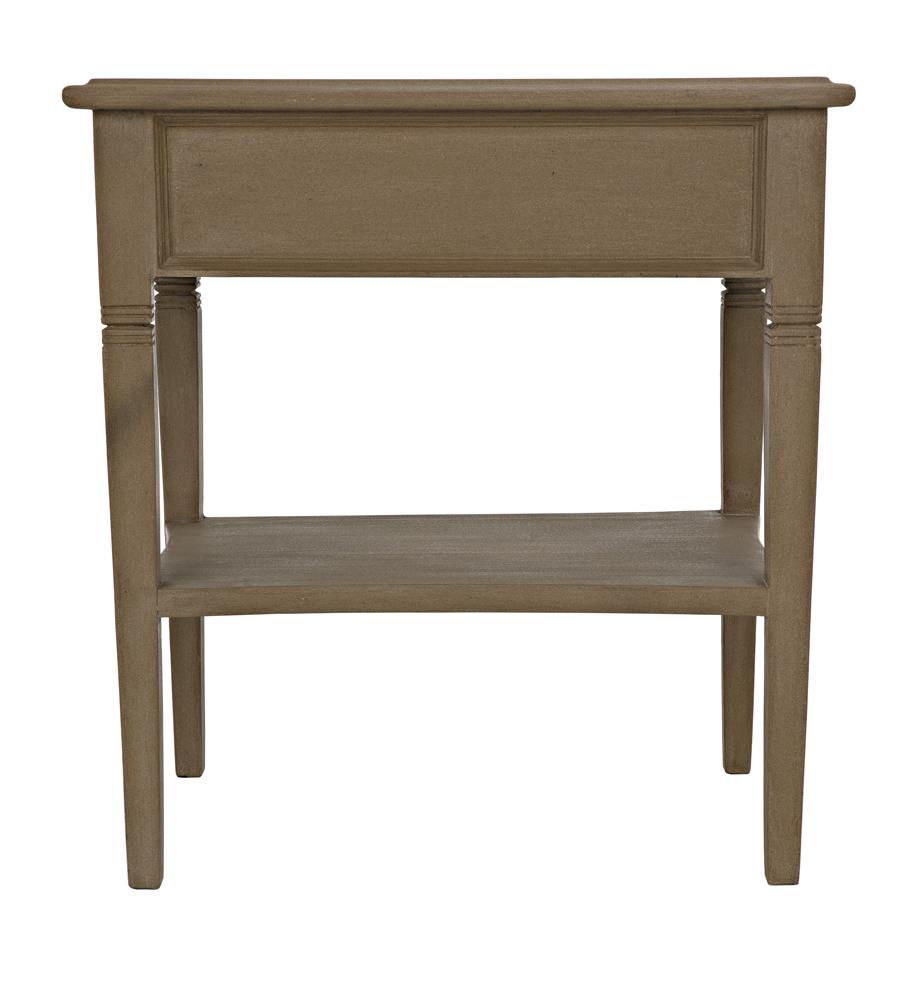 NOIR Oxford 1-Drawer Side Table Weathered