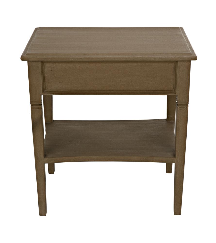 NOIR Oxford 1-Drawer Side Table Weathered