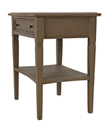 NOIR Oxford 1-Drawer Side Table Weathered