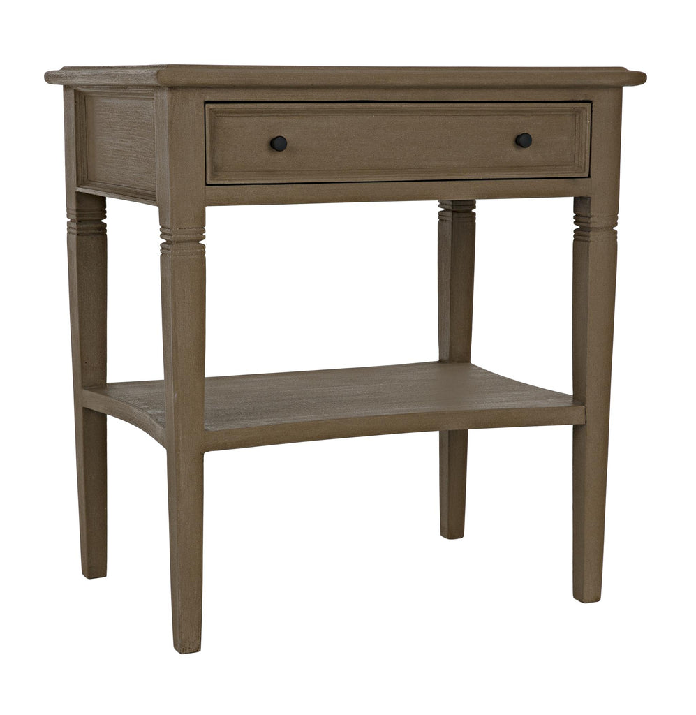 NOIR Oxford 1-Drawer Side Table Weathered