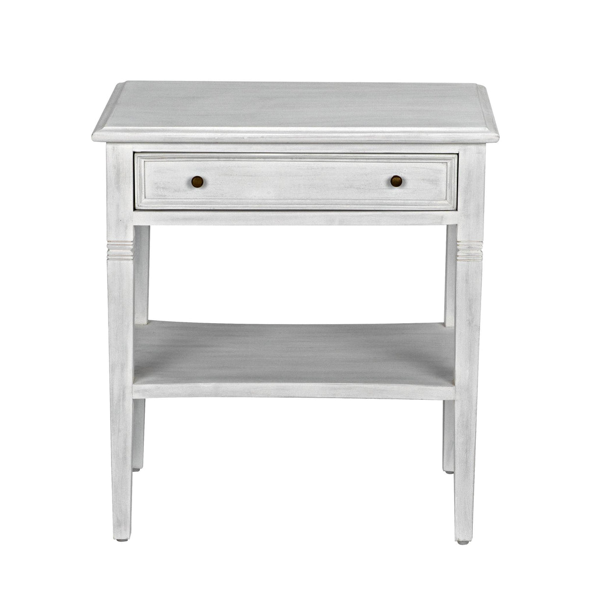 NOIR Oxford 1-Drawer Side Table White Wash
