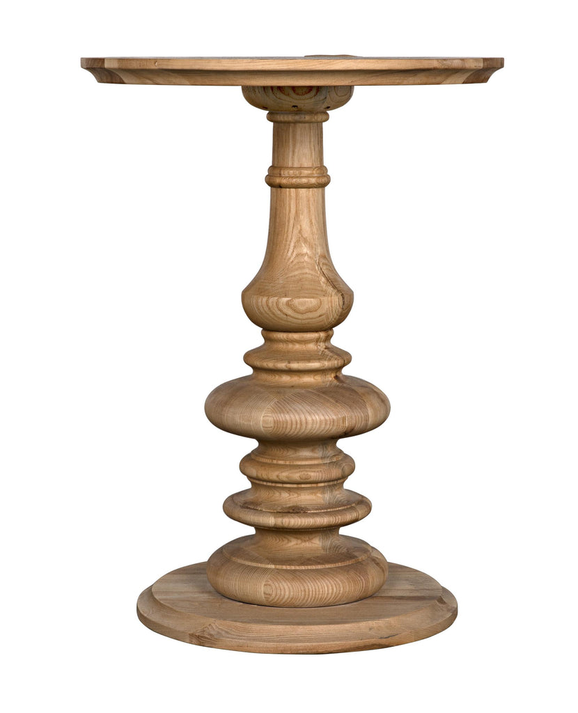 NOIR Old Elm Pedestal Side Table