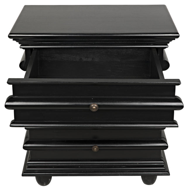 NOIR Ascona Side Table Hand Rubbed Black