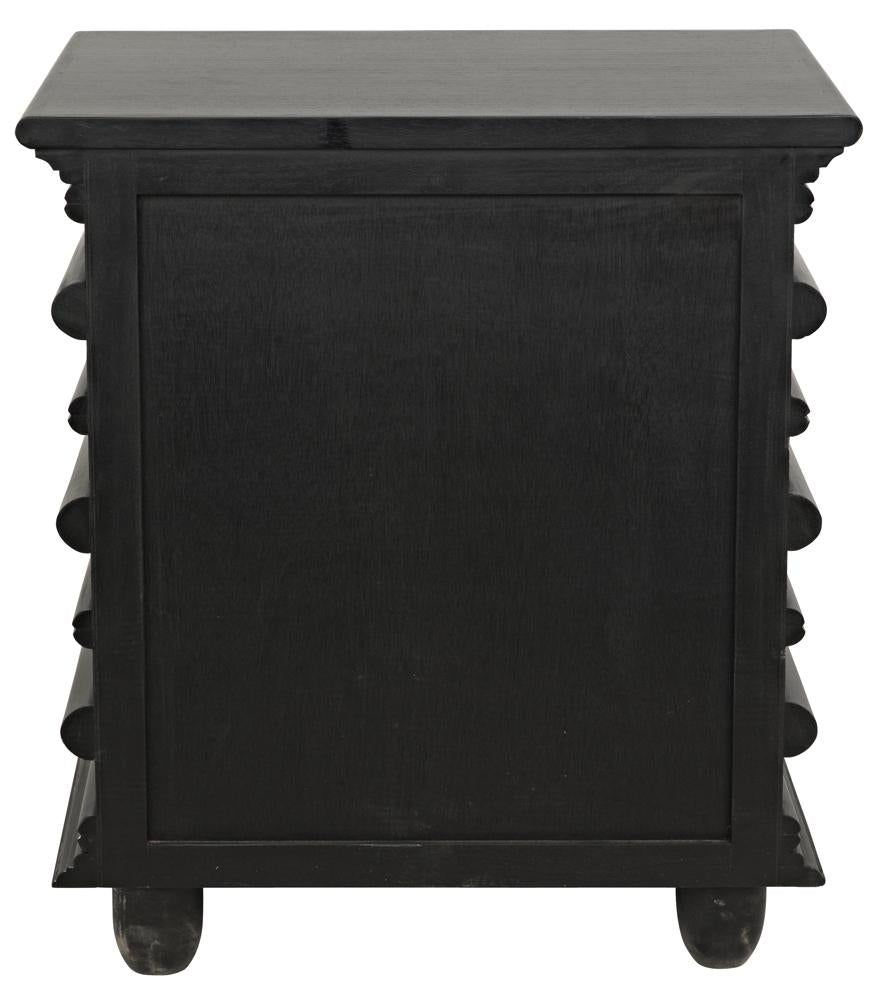 NOIR Ascona Side Table Hand Rubbed Black