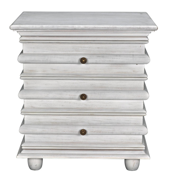 NOIR Ascona Side Table White Wash