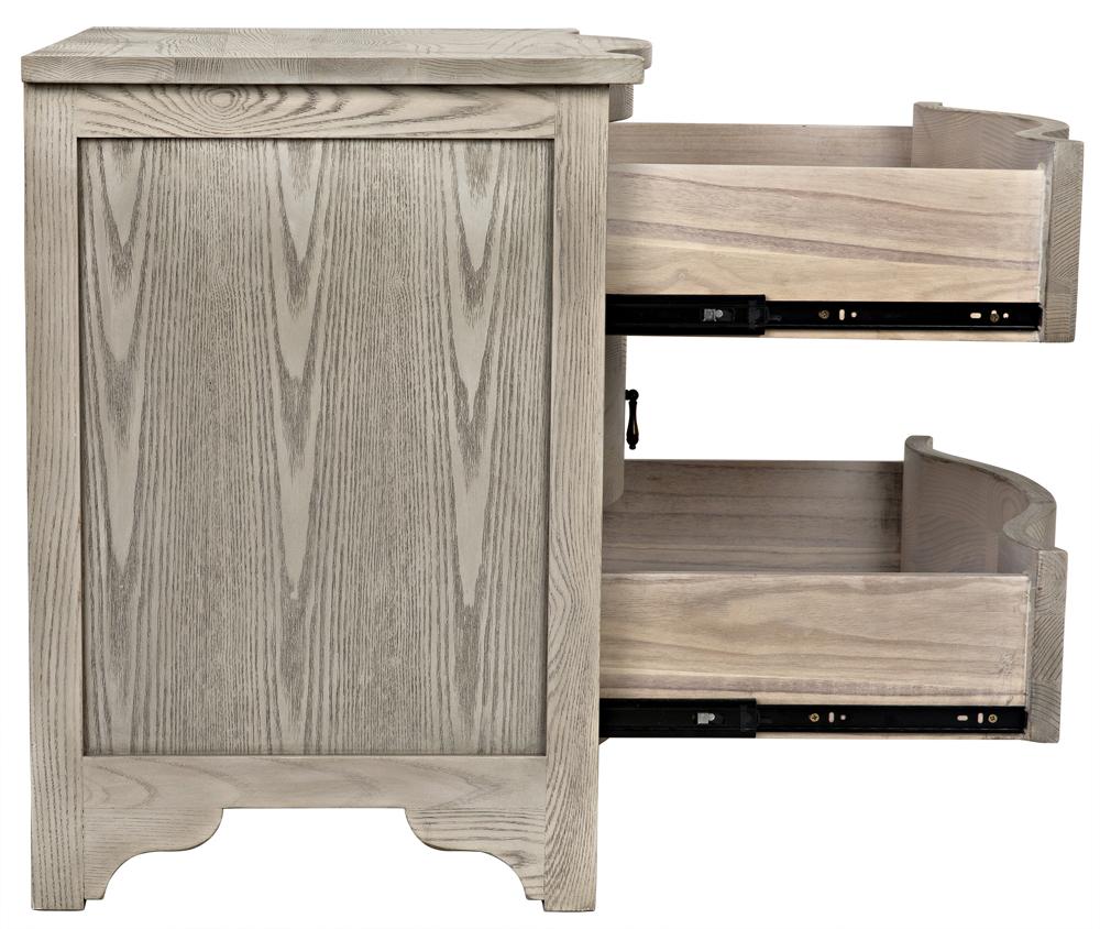 NOIR Curved Front Side Table