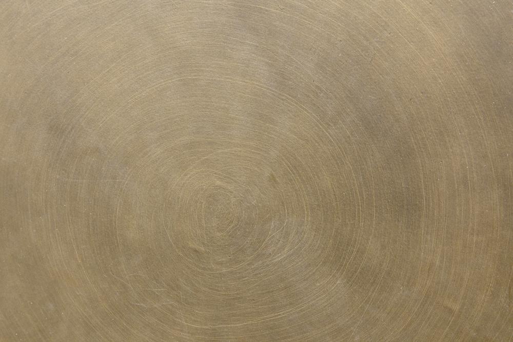 NOIR Eclipse Round Side Table Metal with Aged Brass Finish