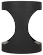NOIR Eclipse Round Side Table Black Steel