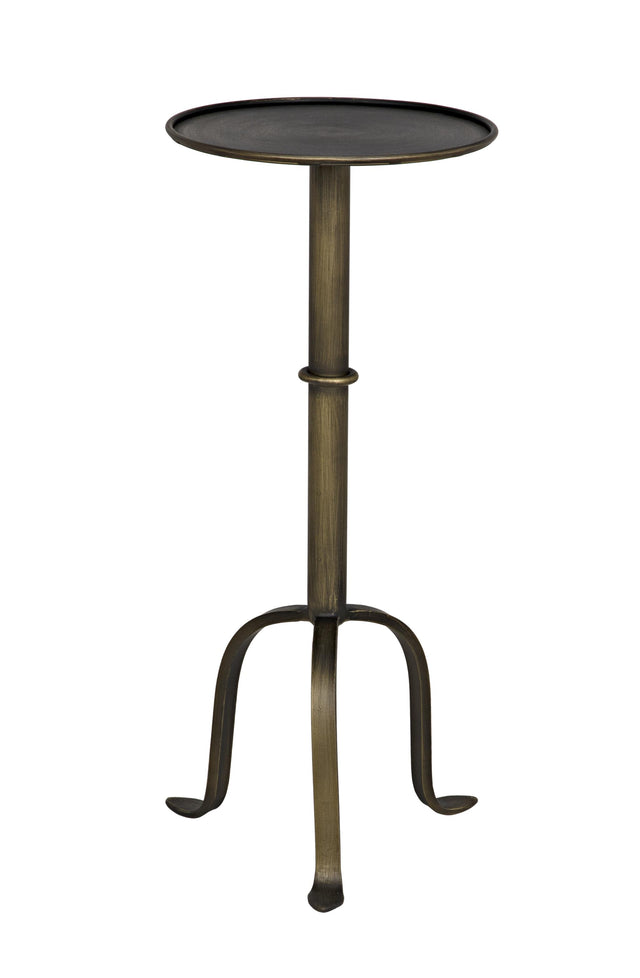 NOIR Tini Side Table Metal with Aged Brass Finish