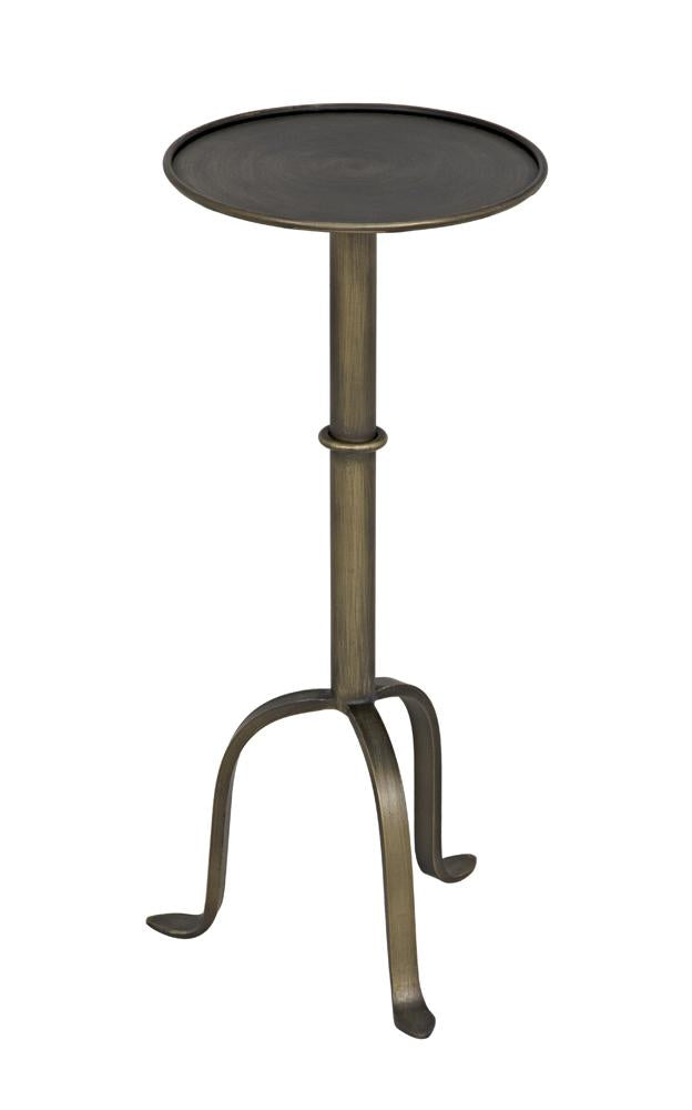 NOIR Tini Side Table Metal with Aged Brass Finish