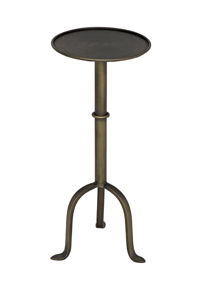 NOIR Tini Side Table Metal with Aged Brass Finish