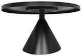 NOIR Cone Dining Table Black Iron