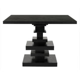 NOIR Corum Square Table Hand Rubbed Black