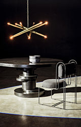 NOIR Hugo Dining Table Hand Rubbed Black