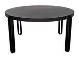 NOIR Marcellus Dining Table 63" Black Metal