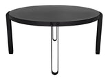 NOIR Marcellus Dining Table 63" Black Metal