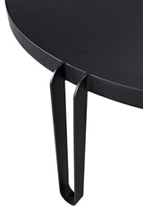 NOIR Marcellus Dining Table 63" Black Metal