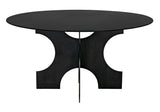 NOIR Element Dining Table Black Metal