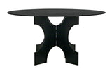 NOIR Element Dining Table Black Metal
