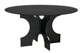 NOIR Element Dining Table Black Metal