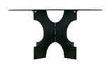 NOIR Element Dining Table Black Metal