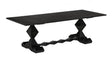 NOIR Madeira Dining Table Hand Rubbed Black