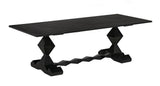 NOIR Madeira Dining Table Hand Rubbed Black