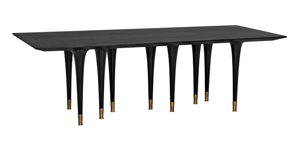 NOIR Romeo Dining Table Hand Rubbed Black