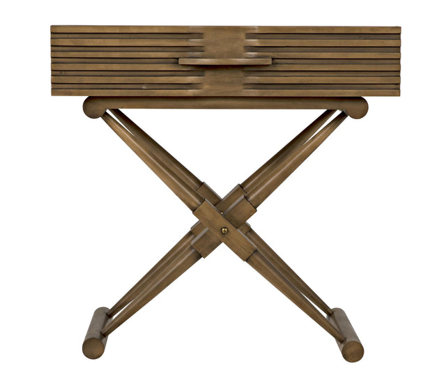 NOIR Zanta Side Table Saddle Brown