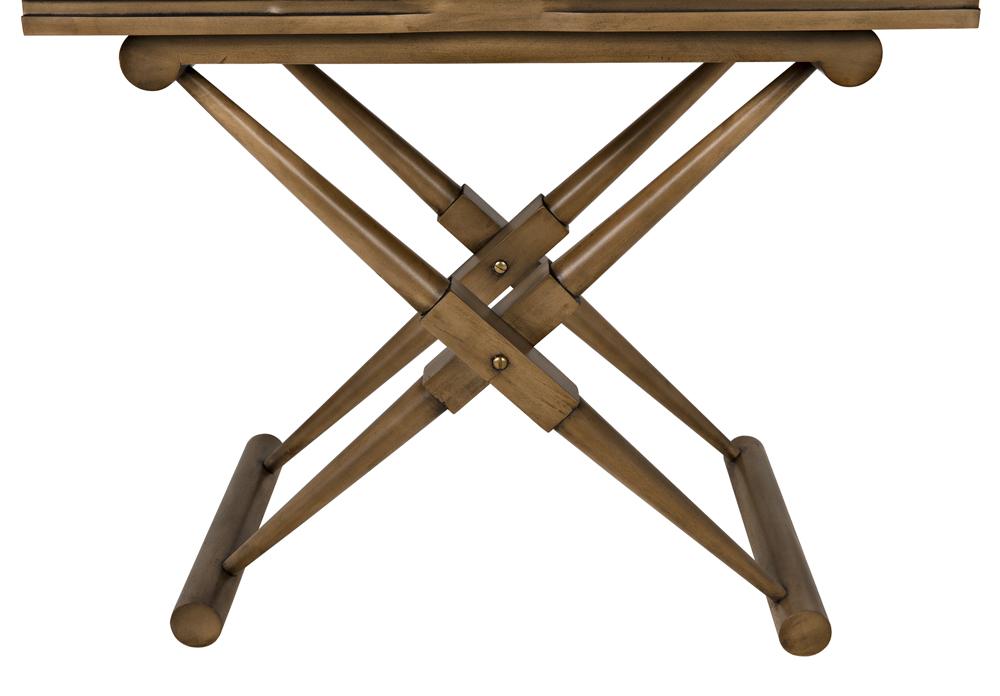 NOIR Zanta Side Table Saddle Brown