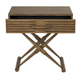 NOIR Zanta Side Table Saddle Brown